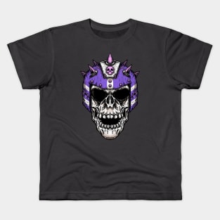 Fantasy Football Skeleton Purple 1 Kids T-Shirt